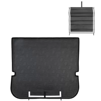 Коврики в багажное отделение с текстильным фартуком для SWM G05 PRO (7 мест) (сложенный 3 ряд) (2021