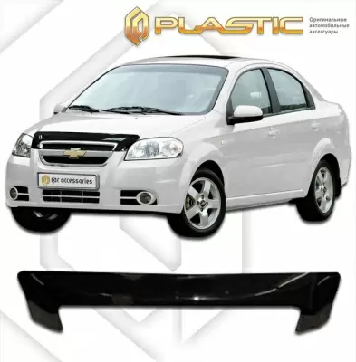 Мухобойка (дефлектор капота) для Chevrolet Aveo 2006-2011 (арт. 2010010101466)