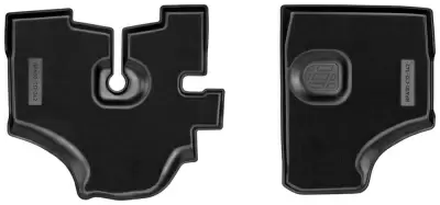 Коврики салонные комбинированные для Chevrolet DAMAS 3D 2014 (микровэн) (передняя пара)