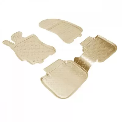 Коврики салонные для Subaru Legacy 3D (2017) (бежевый)