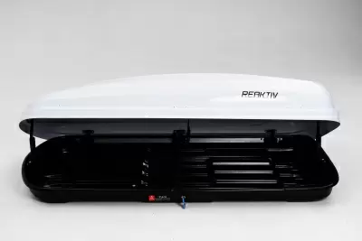 Автобокс REAKTIV Flash 600 белый глянцевый двустороннее 600 л от интернет-магазина AUTOBOKS.kz. 