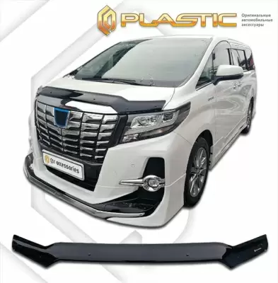 Мухобойка (дефлектор капота) для Toyota Alphard 2015-2017 (арт. 2010010114565)