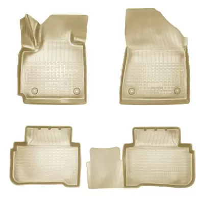 Коврики салонные для Changan CS55 Plus 3D (2021) (бежевый)