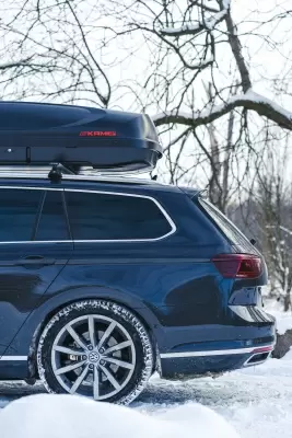 Автобокс Kamei Husky 510 черный матовый двустороннее от интернет-магазина AUTOBOKS.kz. 