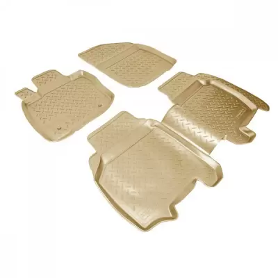 Коврики салонные для Honda Civic VIII (EU)FD1) (2006-2012) (4 дв) (бежевый)