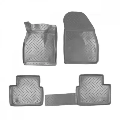 Коврики салонные для Opel Crossland X 3D (2017) (серый)