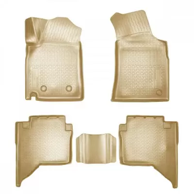 Коврики салонные для JAC S7 3D (2020) (5 мест) (бежевый)
