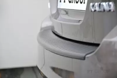 Накладка на задний бампер (ABS, черное тиснение) LADA KALINA Cross / KALINA II универсал с 2013 на автомобиль от Интернет-Магазина Autoboks.kz