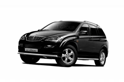 Защита порогов вогнутая Ø63мм (НПС) SSANG YONG Kyron с 2013