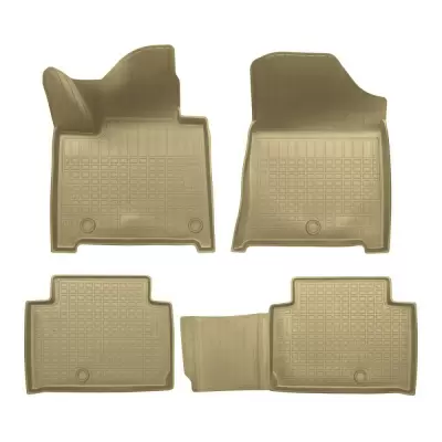 Коврики салонные для Hyundai Santa Fe V (MX5) (2023) (5 мест) (бежевый)