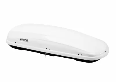 Автобокс Hapro Traxer 8.6 (530 л) белый глянцевый двустороннее от интернет-магазина AUTOBOKS.kz. 