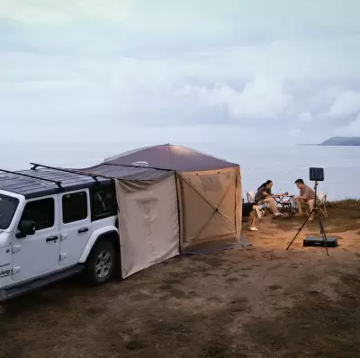 Автомобильный Тент-навес для багажника бежевый от интернет-магазина AUTOBOKS.kz. 