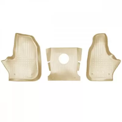 Коврики салонные для GAZ Gazel Next (2016-2021) (пер., ручка КПП на приборной панели)/GAZ GaZon Next (2019) (пер., ручка КПП на приборной панели) (бежевый)