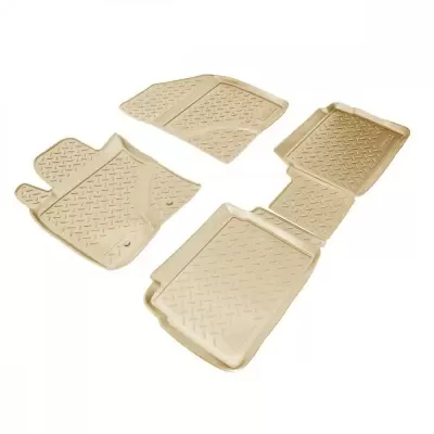 Коврики салонные для Toyota Avensis (T25) (2003-2009) (бежевый)