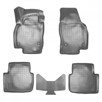 Коврики салонные для Skoda Roomster (5J) (2006) (зад) (серый)