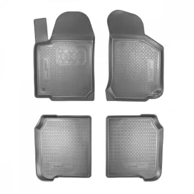 Коврики салонные для Skoda Kodiaq (2017) (3 ряд) (серый)