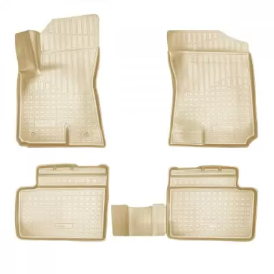 Коврики салонные для Faw Besturn X80 3D (2013) (бежевый)