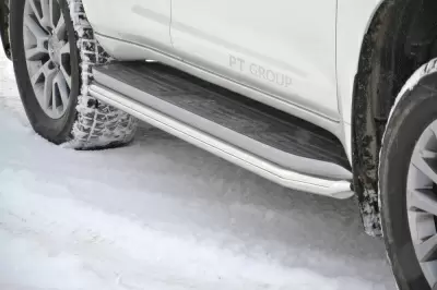 Защита порогов окантовка O51мм (НПС) Toyota LAND CRUISER PRADO 150 2013-