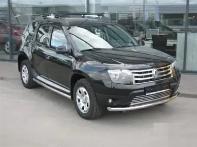 Защита переднего бампера одинарная O63 мм (НПС) на Renault DUSTER с 2012 от Интернет-Магазина Autoboks.kz