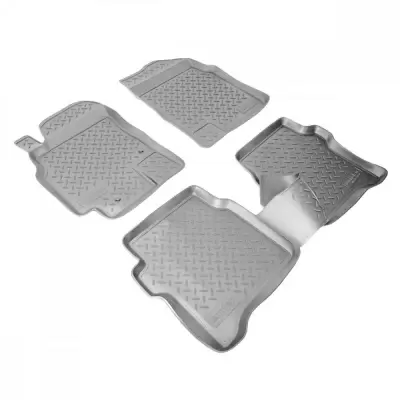 Коврики салонные для Nissan Patrol (2010) (3 ряд)  (серый)