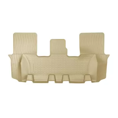 Коврики салонные для Hyundai Santa Fe (2020) (3 ряд) (бежевый)