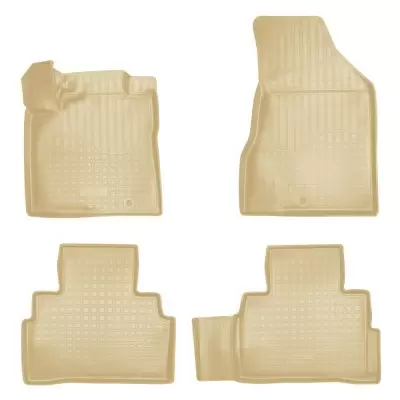 Коврики салонные для Nissan Murano III 3D (2016) (бежевый)