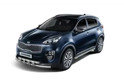 Защита порогов вогнутая O63 мм (НПС) KIA Sportage с 2016