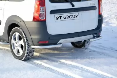 Защита заднего бампера угловая O51 мм (НПС) LADA Largus с 2012 / Largus Cross с 2015 от Интернет-Магазина Autoboks.kz