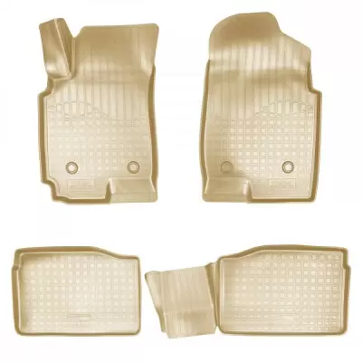 Коврики салонные для Faw Besturn X40 3D (2016) (бежевый)