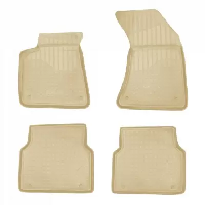 Коврики салонные для Audi A8 (D4:4H) (2010) (бежевый)