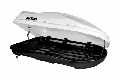 Багажный бокс Atlant Diamond 350 белый от интернет-магазина AUTOBOKS.kz. 