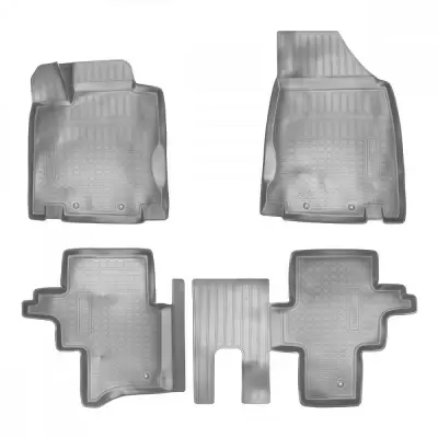 Коврики салонные для Nissan Pathfinder (2004) (3 ряд) (серый)