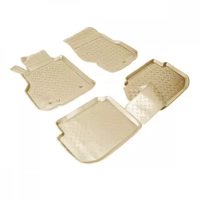 Коврики салонные для Infiniti JX (L50) (2012) (3 ряд)\ Infiniti QX60 (L50) (2013) (3 ряд) (бежевый)