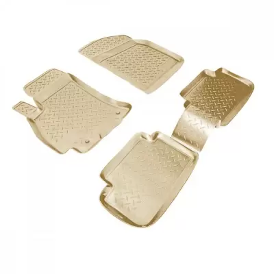 Коврики салонные для Volkswagen Touran III (5T) 3D (2015) (бежевый)