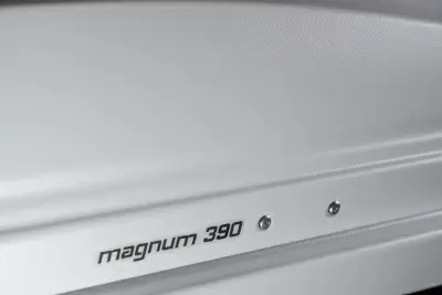 Автобокс ED Магнум 390 (белый, тиснение карбон) от интернет-магазина AUTOBOKS.kz. 