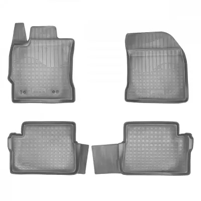 Коврики салонные для Toyota Auris (E15J,E15UT) (2007-2013) (серый)