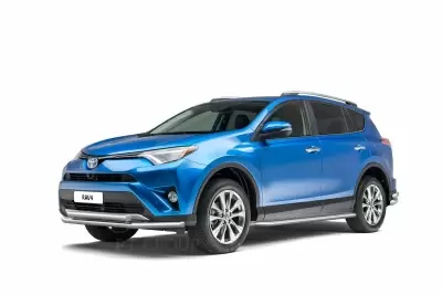 Защита переднего бампера двойная (НПС) Toyota RAV4 с 2013 от Интернет-Магазина Autoboks.kz