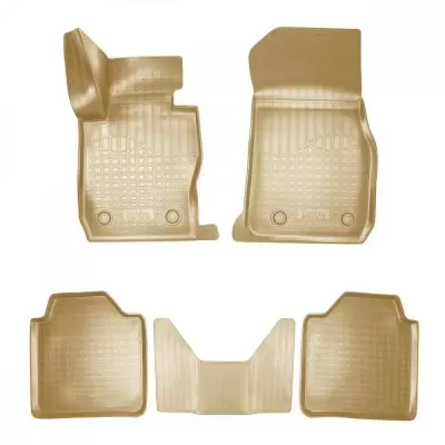 Коврики салонные для BMW 3 (G20) 3D (2018) (монопривод)  (бежевый)