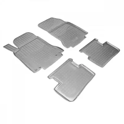 Коврики салонные для Mercedes-Benz A (W176) 3D (2012)\ Mercedes-Benz CLA (C117) 3D (2013)\ Mercedes-Benz GLA (X156) 3D (2014) (серый)