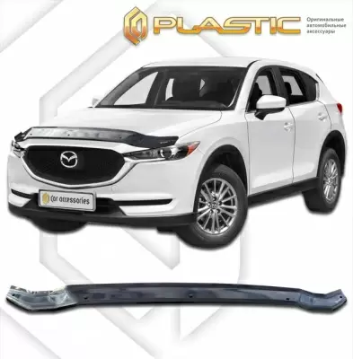 Мухобойка (дефлектор капота) для Mazda CX-5 2016+  (арт. 2010010112844)