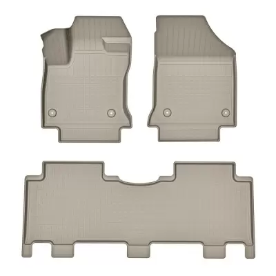Коврики салонные для Geely Okavango (2023) (1,2 ряд) (бежевый)