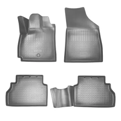 Коврики салонные для Chevrolet Tracker 3D (2021) (серый)