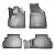 Коврики салонные для Chevrolet Tracker 3D (2021) (серый) от интернет-магазина AUTOBOKS.kz. 
