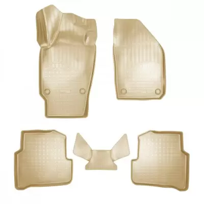 Коврики салонные для Skoda Fabia (5J2/5J5) (2007-2014) (бежевый)