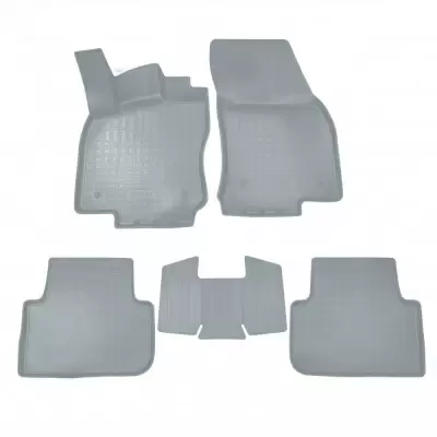 Коврики салонные для Volkswagen Tiguan II 3D (2016) (серый)