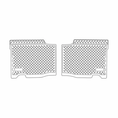 Коврики салонные для UAZ Patriot (2005-2013) (зад) (длинные задние ковры) (бежевый)