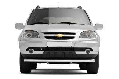 Защита переднего бампера одинарная O63 мм (НПС) Chevrolet NIVA с 2009 от Интернет-Магазина Autoboks.kz