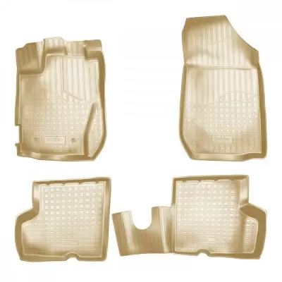 Коврики салонные для Renault Kangoo I (1997-2009) (зад) (бежевый)