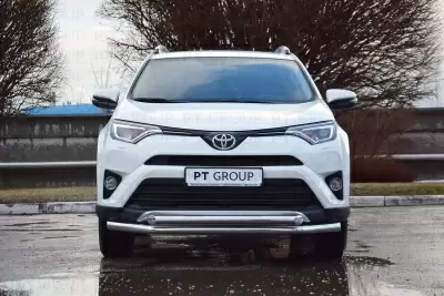 Защита переднего бампера двойная (НПС) Toyota RAV4 с 2013 от Интернет-Магазина Autoboks.kz