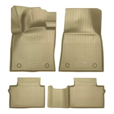 Коврики салонные для Faw Bestune B70 3D (2020) (бежевый)